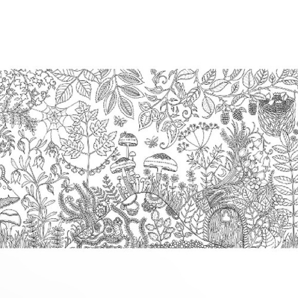 Johanna Basford’s Enchanted Forest : An Inky Quest & Coloring Book - Picture 2 of 2